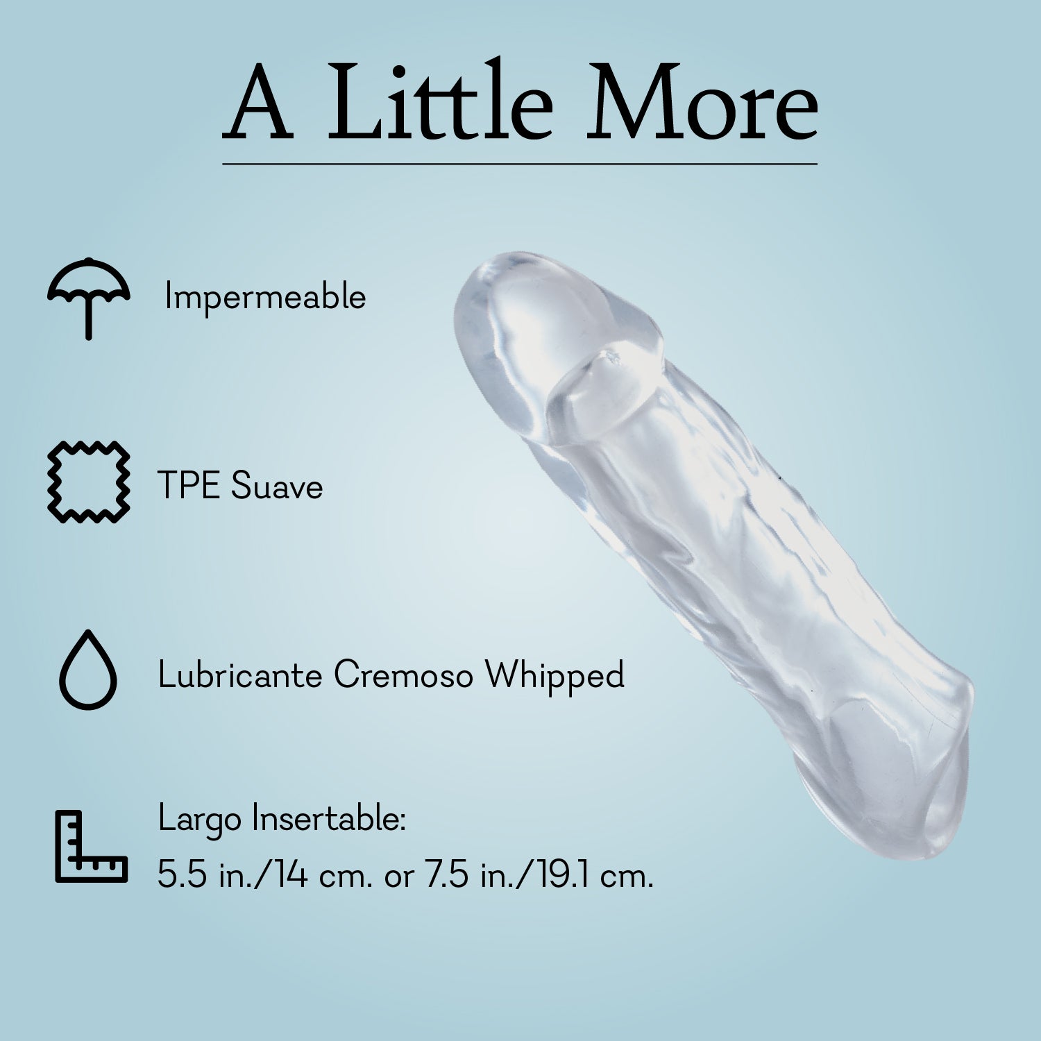 A Little More 7.5" Penis Extender Infographic Spanish 2 Pure Romance